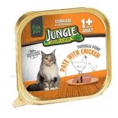 Jungle паштет для взрослых стерилизованных кошек с курицей 100 г